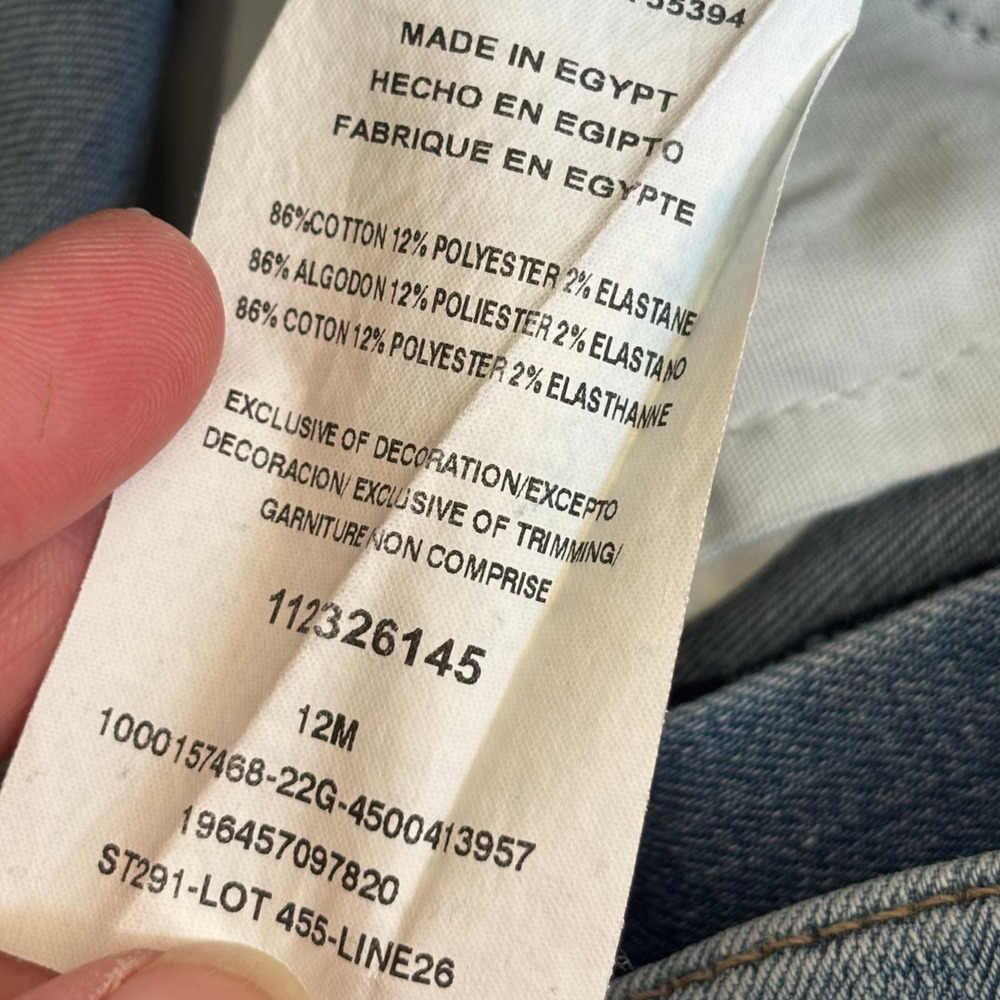VTG Lee Jeans Heritage Flare Exposed Button Fly Sz 12 30x31 Retro Bell Bottom - Picture 12 of 13